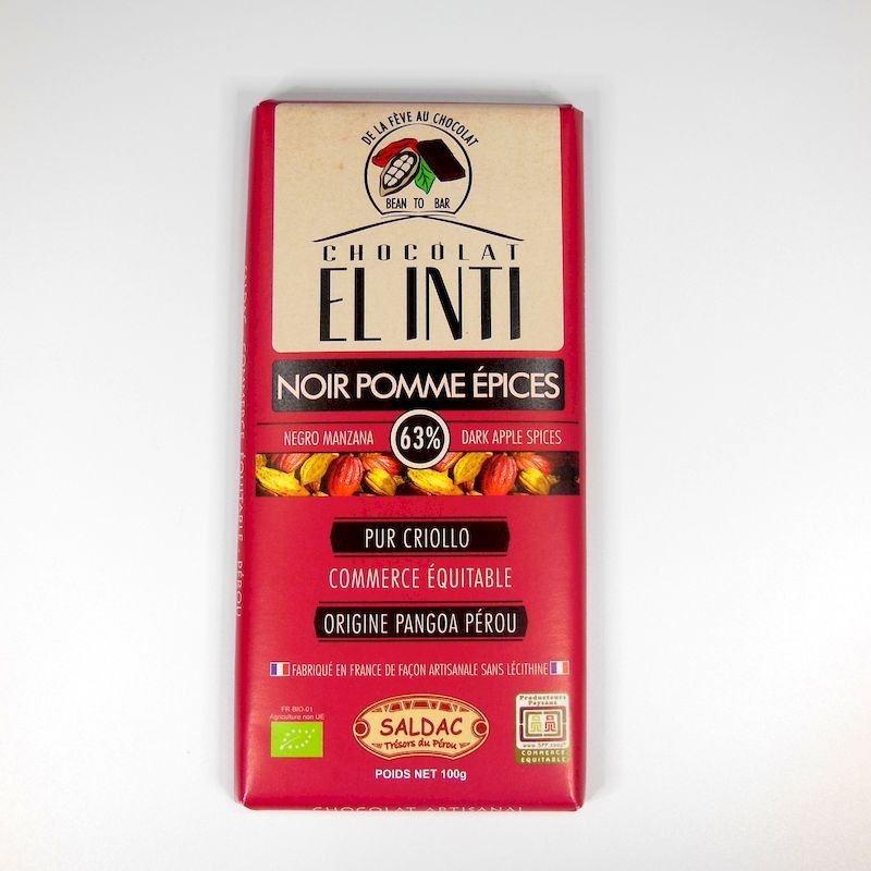 Chocolat noir pommes épicées Chocolat noir pommes épicées